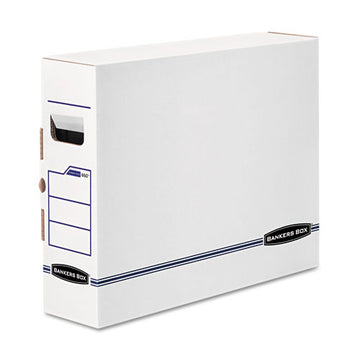 Bankers Box® X-ray Storage Boxes, 5" X 18.75" X 14.88", White-blue, 6-carton freeshipping - TVN Wholesale